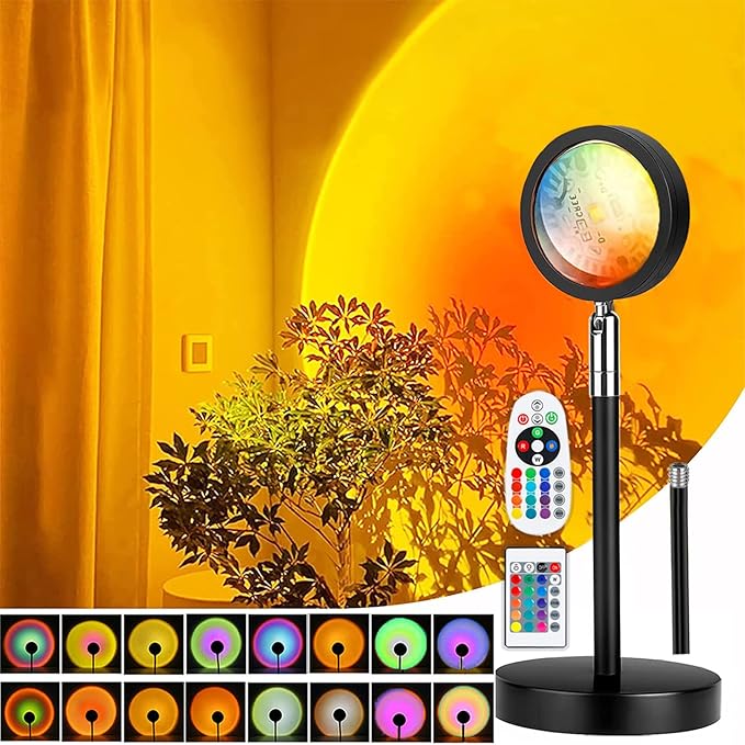 Lâmpada de Projeção Pôr do Sol LED USB